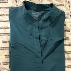 Figs Caribbean blue rafaela scrub top